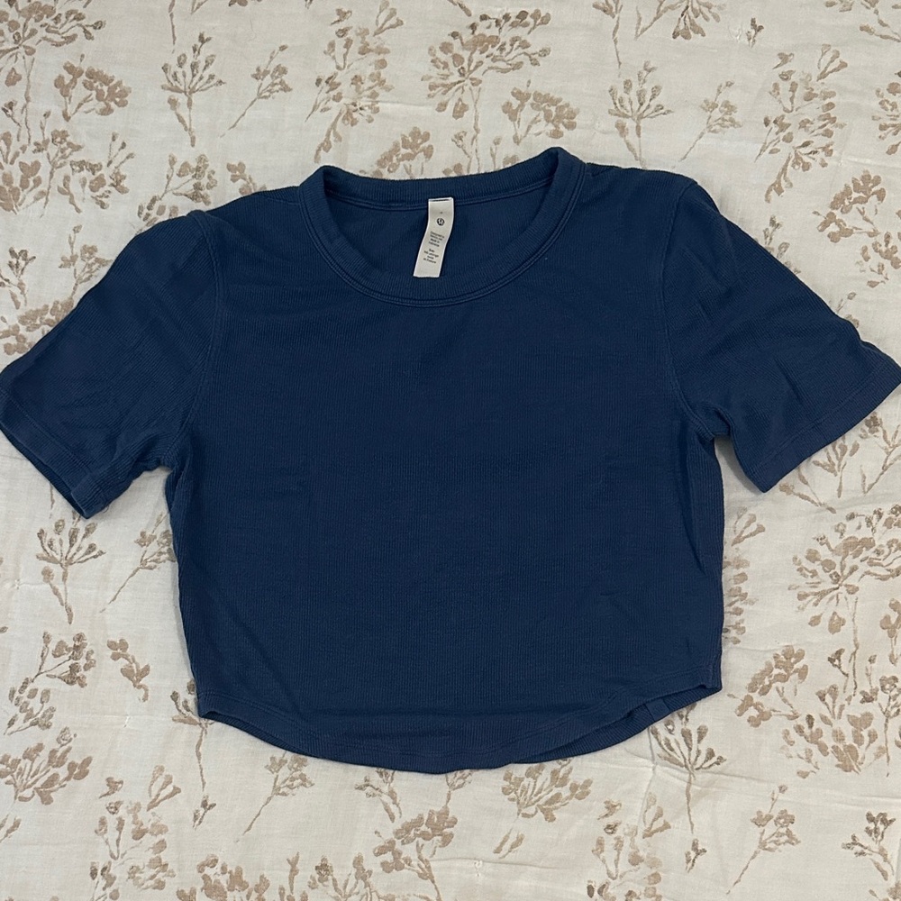 Lululemon Hold Tight Cropped Ribbed Top